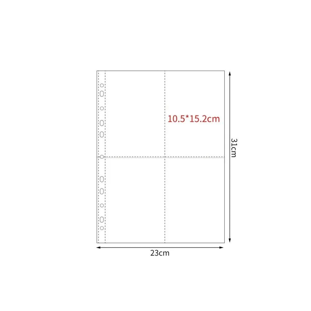 A4 Clear Photo Album Refill Pages – 4-Ring Binder Card Sleeves Binder Refill Pages Axl 9