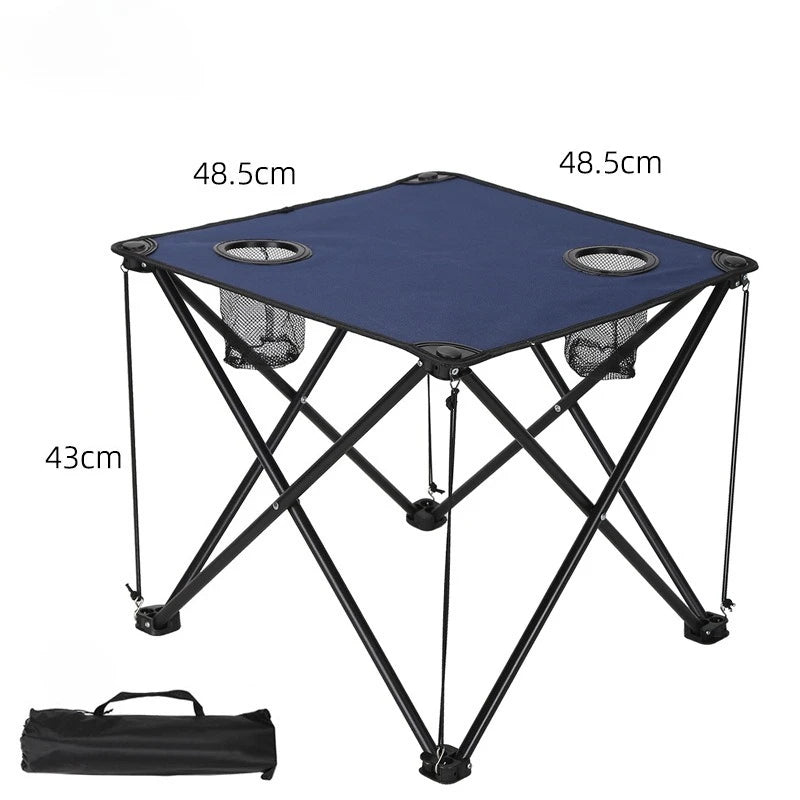 Folding Camping Table – Waterproof Portable Picnic Table Folding Camping Table Axl Blue