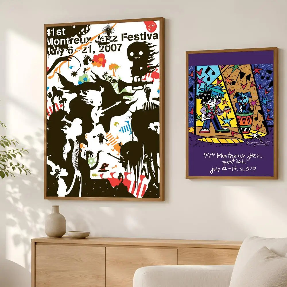 Montreux Jazz Festival Wall Poster – Self-Stick HD Waterproof Art Wall Art Poster Axl