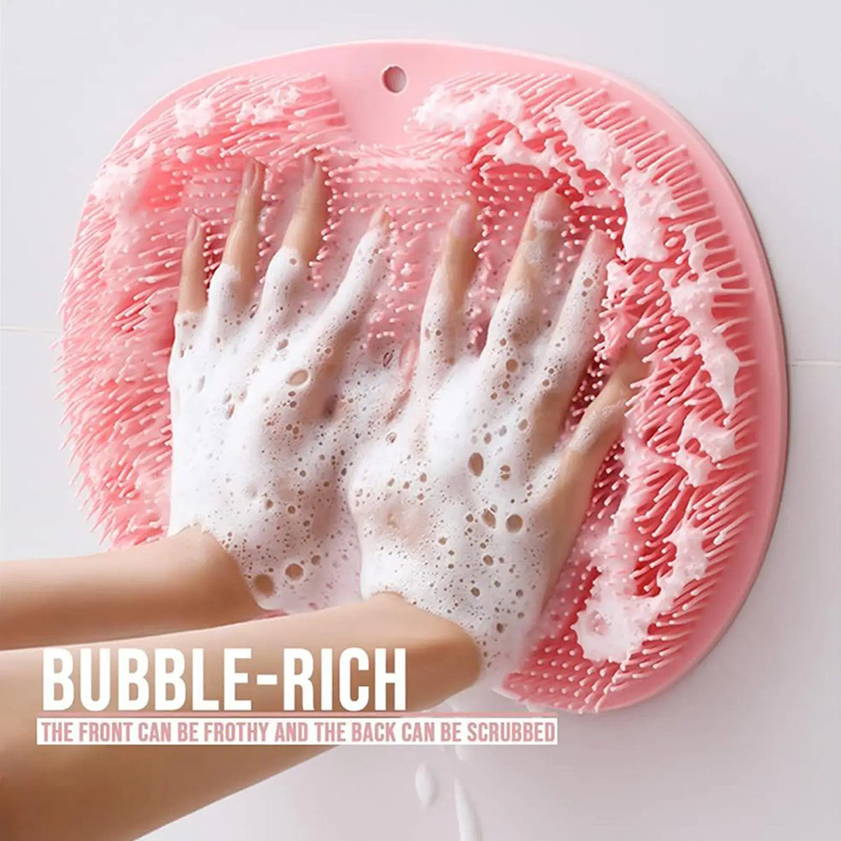 Silicone Shower Foot Scrubber Mat – Exfoliate & Massage Foot Scrubber Mat Axl