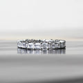 Huitan Rectangular CZ Ring for Women – Silver Fashion Band Fashion CZ Ring Axl T0755 7