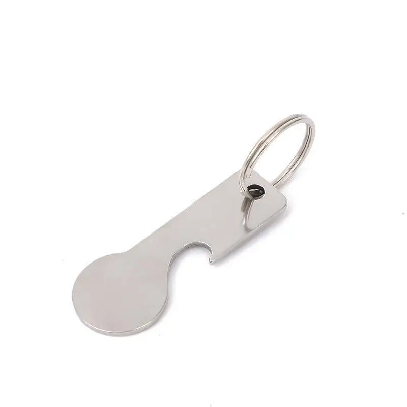 Stainless Steel Shopping Cart Token Keychain – Reusable Trolley Coin Trolley Token Keychain Axl A6