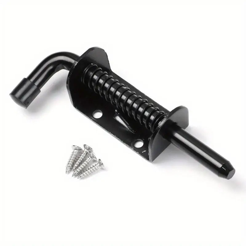2-Pack Spring Loaded Barrel Bolt Gate Latch – Heavy Duty Lock Door Barrel Bolt Latch Axl