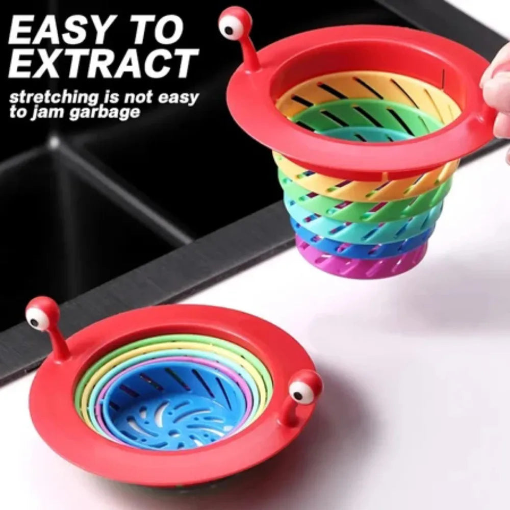 Little Monster Rainbow Sink Strainer – Anti-Clog Drain Filter Sink Drain Strainer Axl