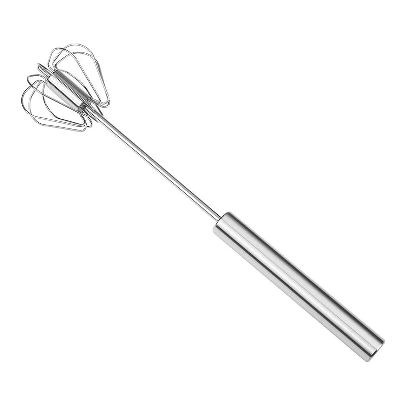 Stainless Steel Manual Egg Beater – Rotary Whisk for Baking Manual Egg Beater Axl 12Inch