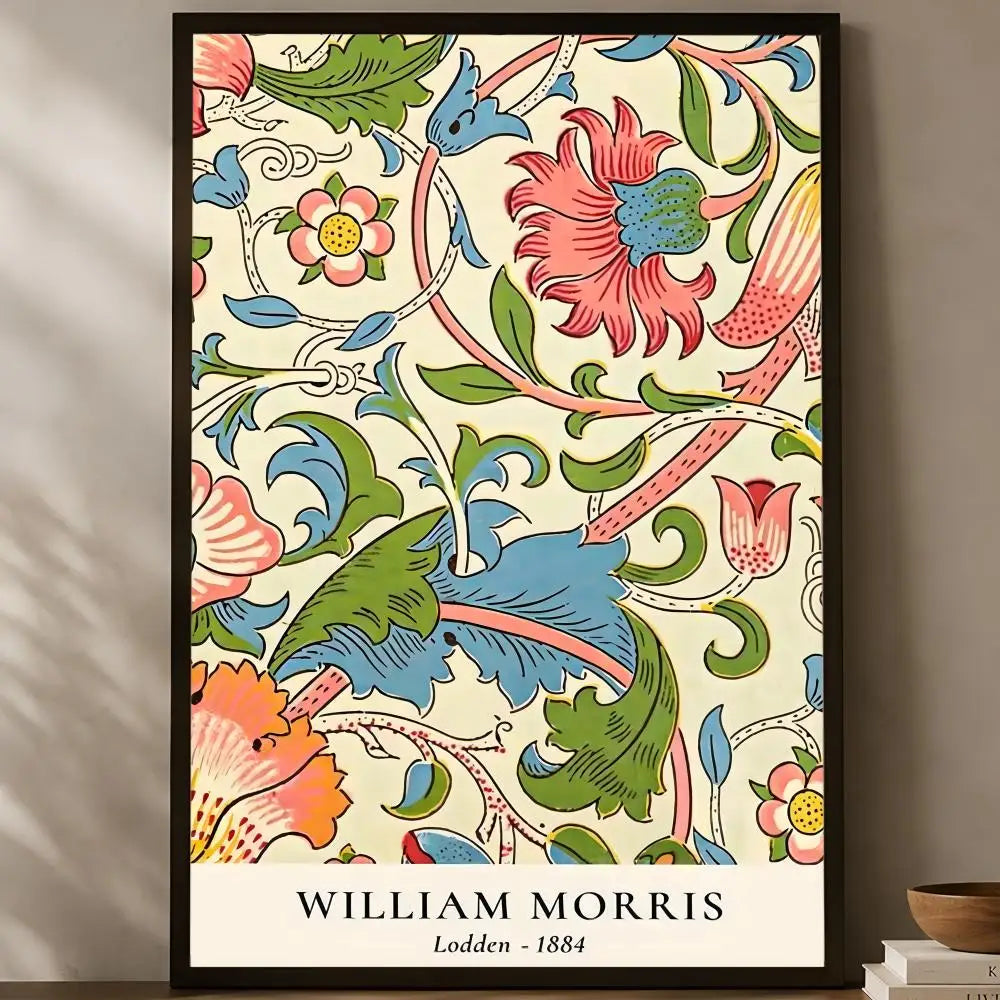 William Morris Self-Stick HD PVC Wall Art Poster | Waterproof Wall Art Poster Axl White18 15X20cmNoframe