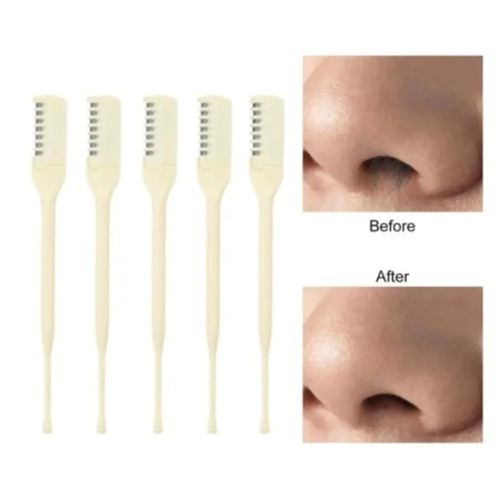 2-in-1 Nose Hair Trimmer & Ear Cleaner – 360° Manual Nose & Ear Trimmer Axl