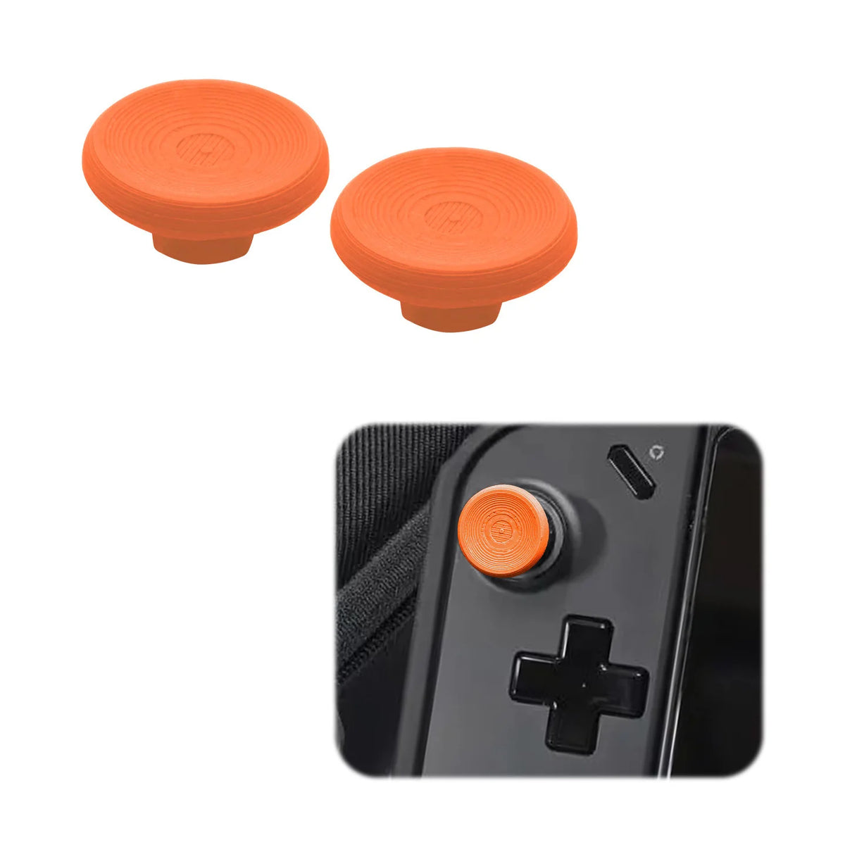 Legion Go Joystick Cap PLA Replacement – Anti-Slip, 4 Colors Controller Joystick Cap Axl Orange