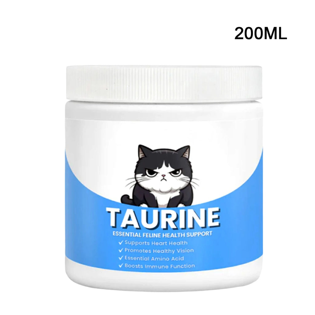 Taurine Powder for Cats 200ml – Heart, Eye & Immune Support Cat Supplement Powder Axl