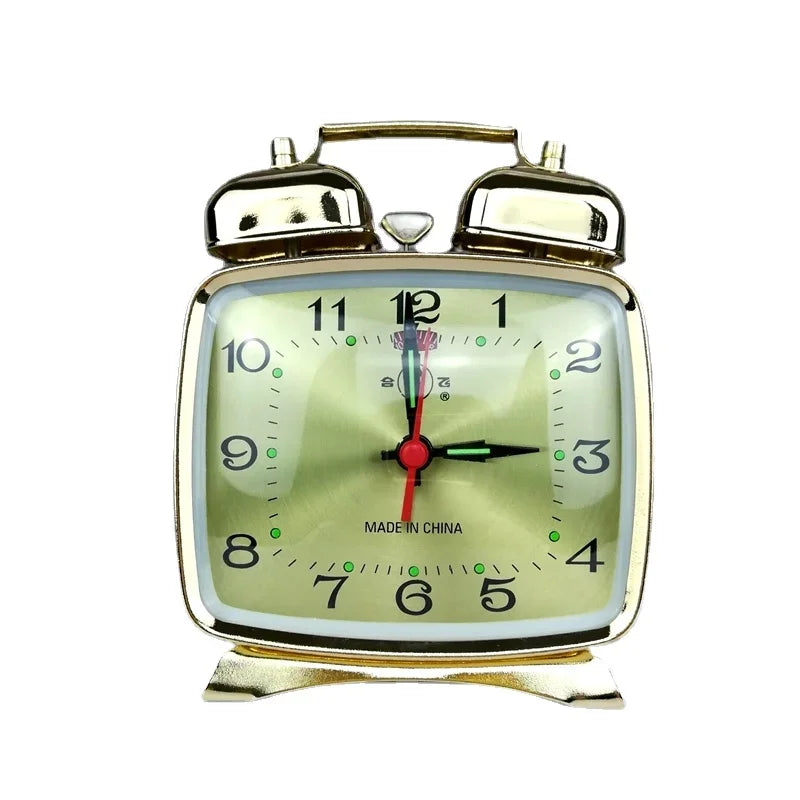 Vintage Gold Mechanical Alarm Clock – Chick Pecking Décor Mechanical Alarm Clock Axl