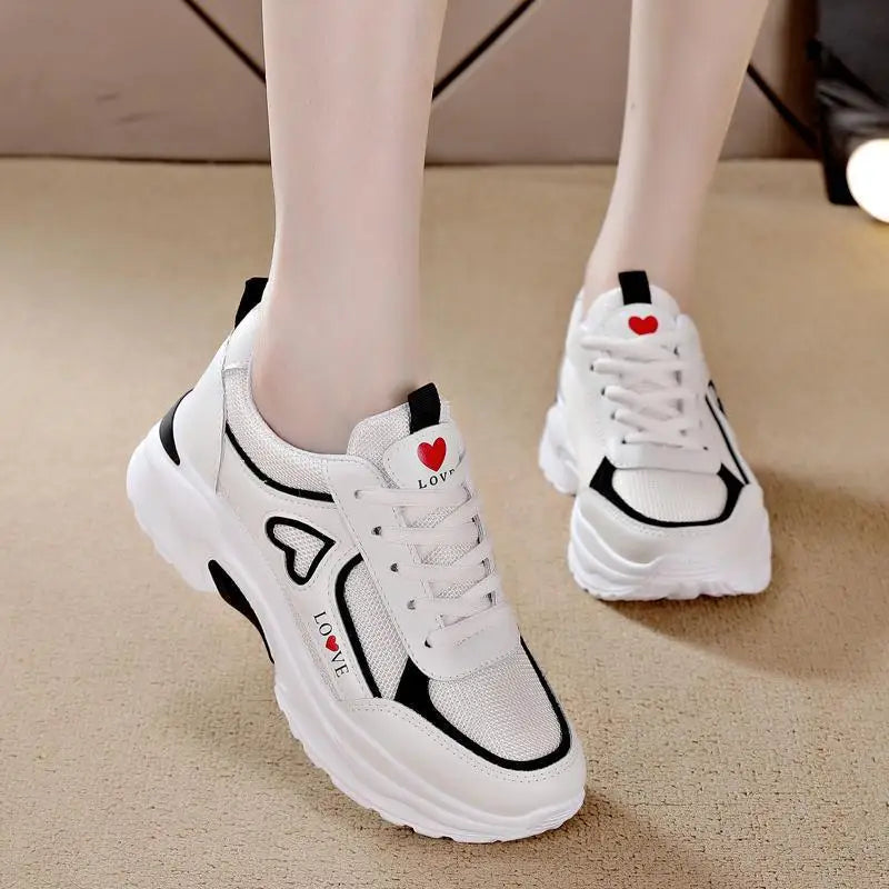 Women's Chunky Sneakers – Breathable Mesh Lightweight Walking Shoes Chunky Sneakers Axl