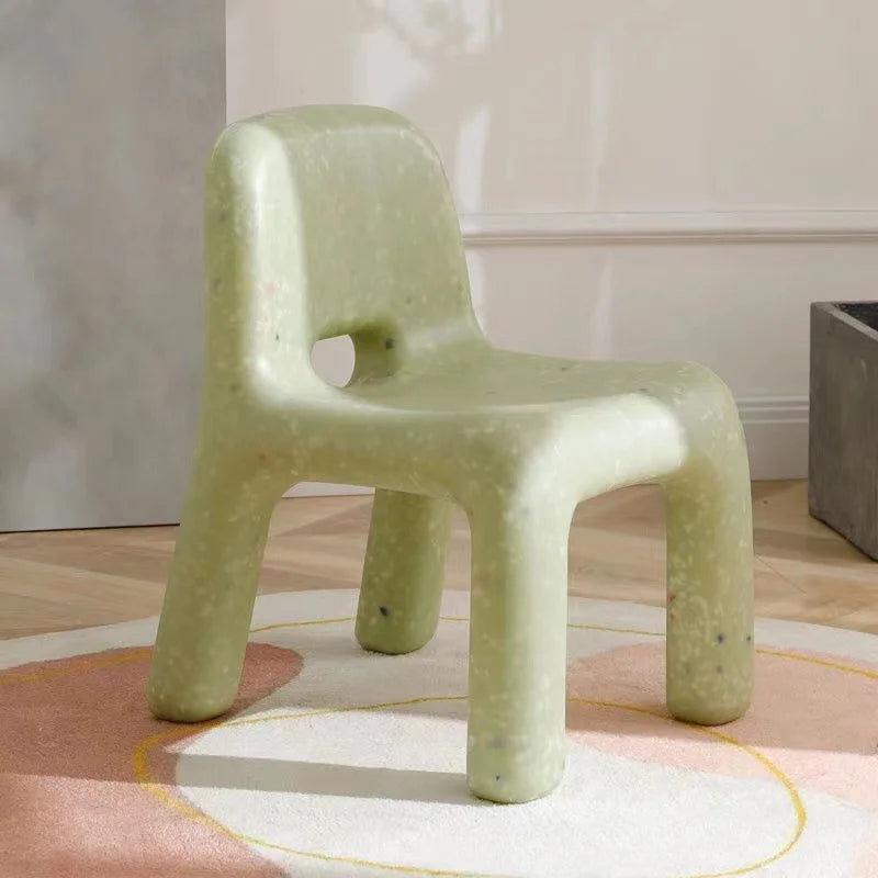 Nordic Style Plastic Chair – Outdoor Bench with Backrest Outdoor Bench Chair Axl Green