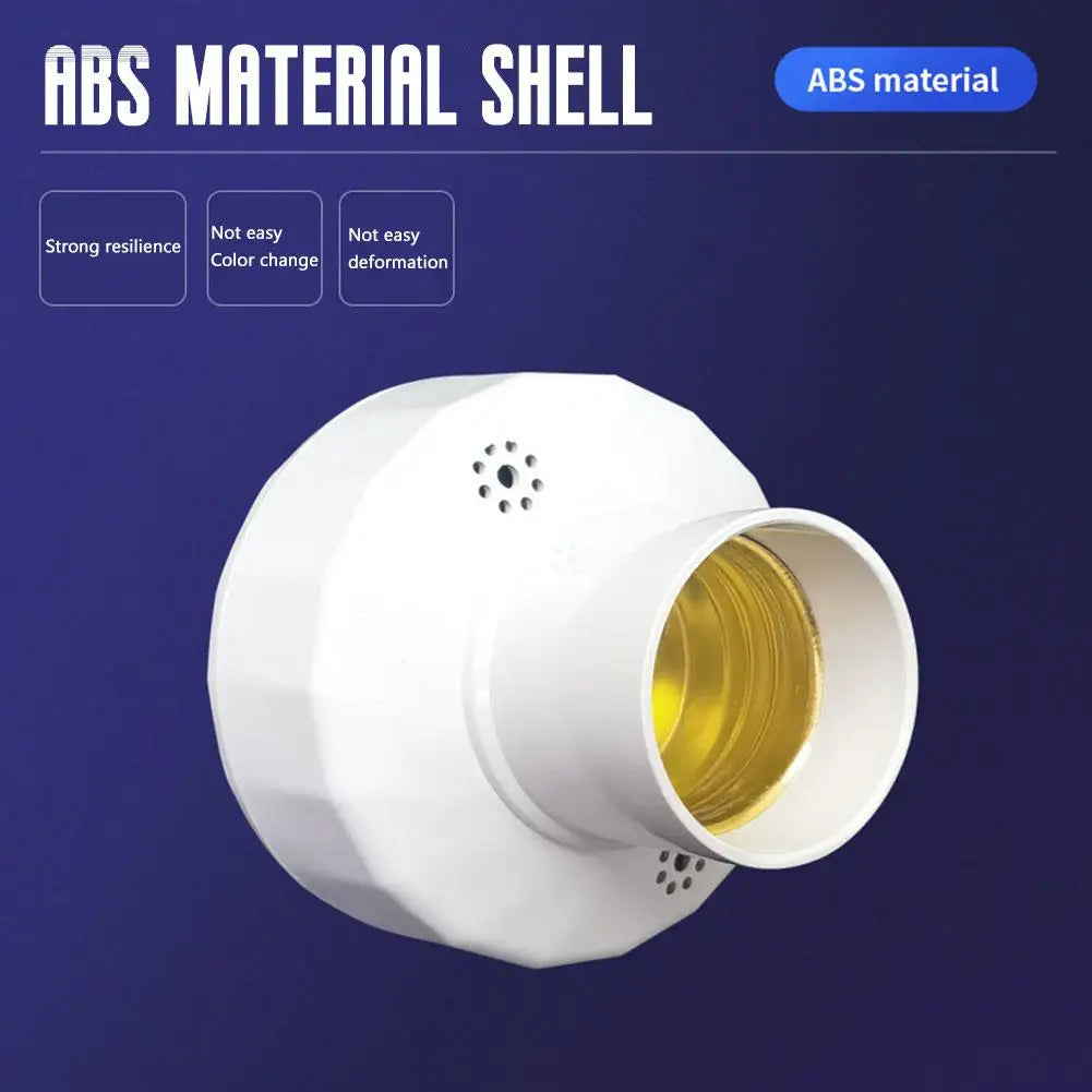 E27 Radar Motion Sensor Bulb Holder – Auto On/Off Light Socket Motion Sensor Socket Axl