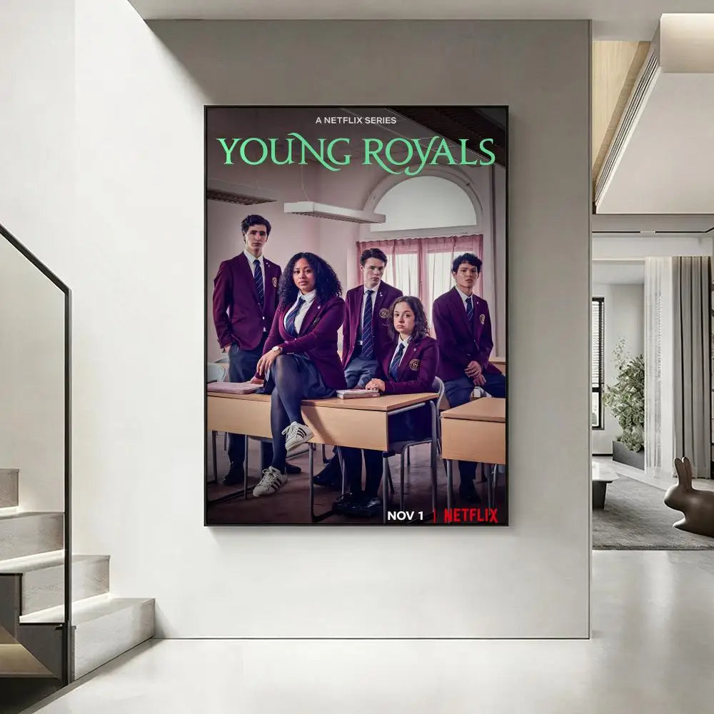 Young Royals TV Show Poster – HD Waterproof Wall Art Print Wall Art Poster Axl White14 50X70cmNoframe