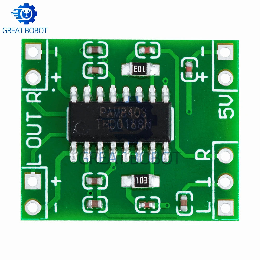 PAM8403 Mini Class D Amplifier Board 2×3W USB Powered 5V Digital Amplifier Board Axl