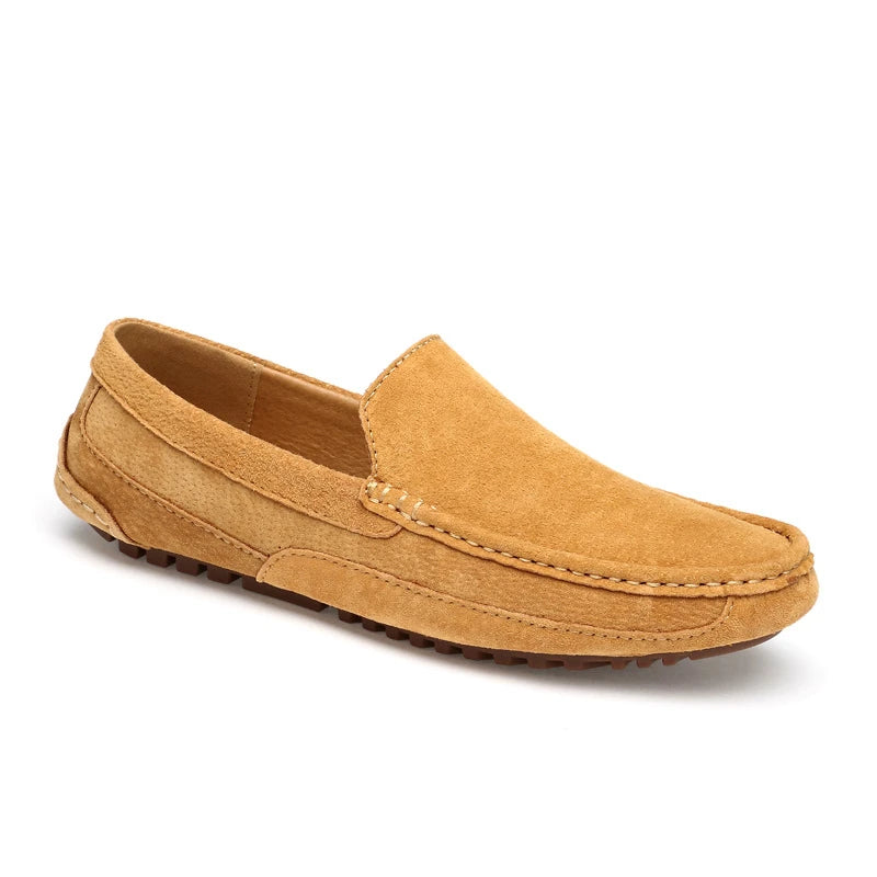 Men's Breathable Slip-On Loafers – Soft Sole Casual Flat Shoes Men's Casual Loafers Axl