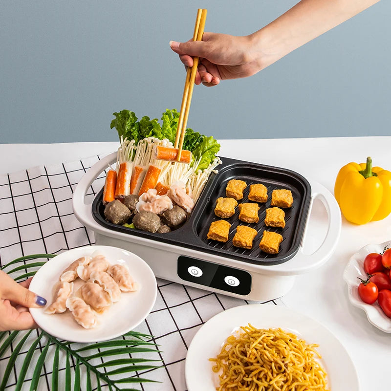 BALASHOV 2-in-1 Electric Hot Pot & Grill – Mandarin Duck Cooker Electric Hot Pot Grill Axl