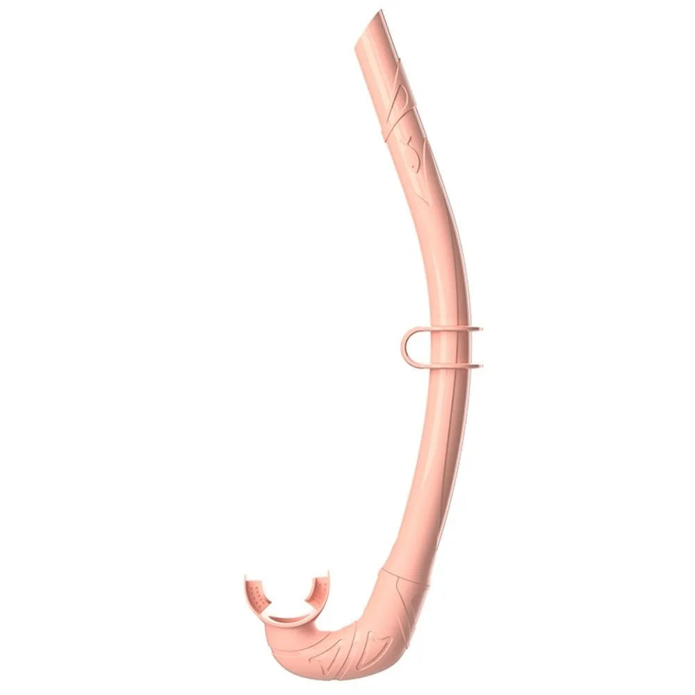 Soft Silicone Diving Snorkel – Arc-Bite Freediving Snorkel Diving Snorkel Axl Pink