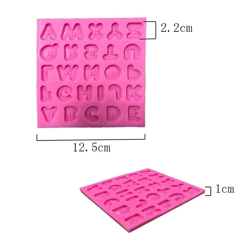 Alphabet Letter Silicone Fondant Mold – Cake Decorating Tool Silicone Fondant Mold Axl