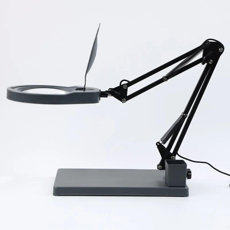 Desktop Magnifying Glass – 80 LED Lights, Adjustable Brightness Illuminated Magnifier Axl