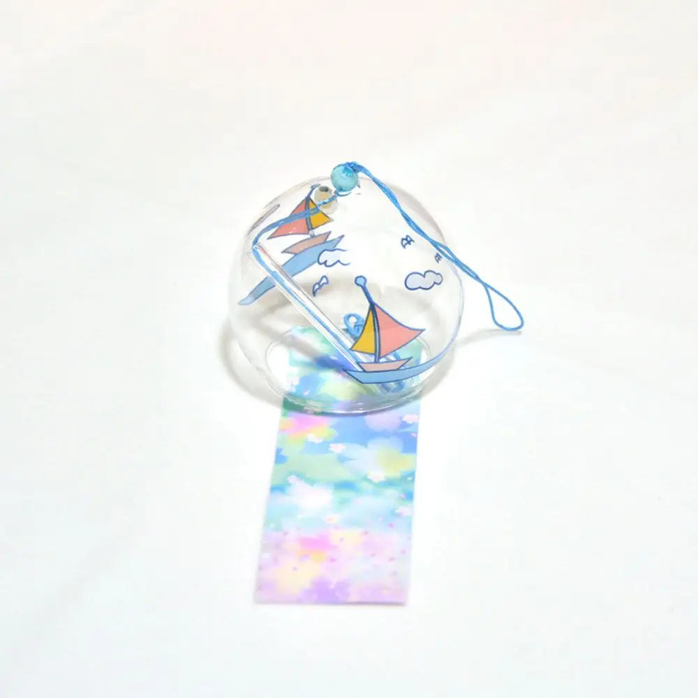 Japanese Glass Wind Chime – Handmade Furin Bell Home Decor Glass Wind Chime Axl Style 2