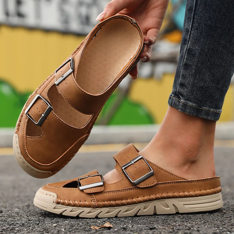 Women's Non-Slip Slip-On Casual Sandal Slippers | Indoor & Outdoor Slip-On Sandal Slippers Axl