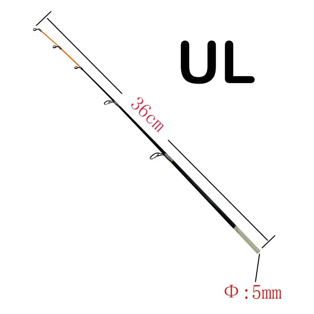 50cm Ice Fishing Rod – Soft Fiberglass Tip & Cork Handle Ice Fishing Rod Axl -UL