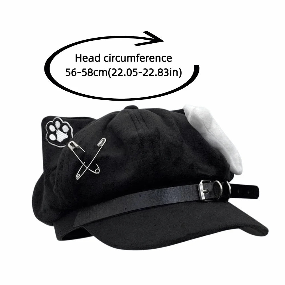 Cat Ears Beret – Japanese Anime Kawaii Women's Cap Fashion Beret Hat Axl