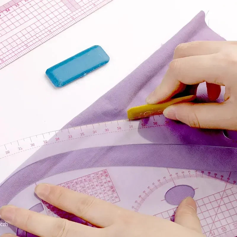 6-Piece French Curve Ruler Set for Sewing & Pattern Drafting Sewing Ruler Set Axl