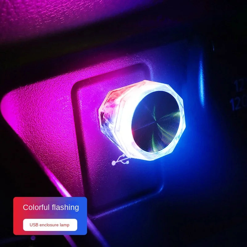 Mini USB LED Car Atmosphere Light – Plug & Play Neon Lamp Car Ambient Light Axl color