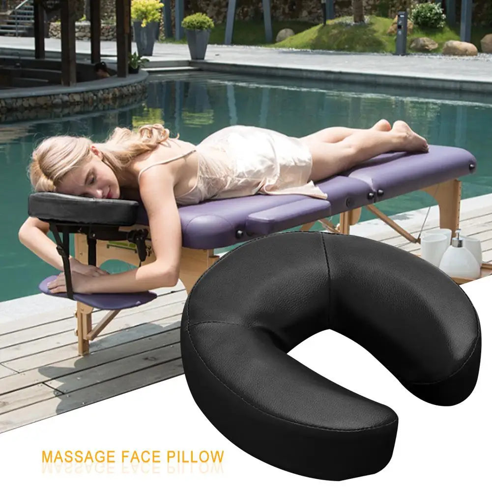 Face Down Massage Cradle Pillow – U-Shape PU Foam Cushion Massage Face Cradle Axl