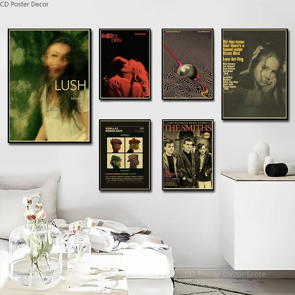 Vintage Music Posters – Lizzy Grant & TV Girl Retro Wall Art Wall Art Poster Axl