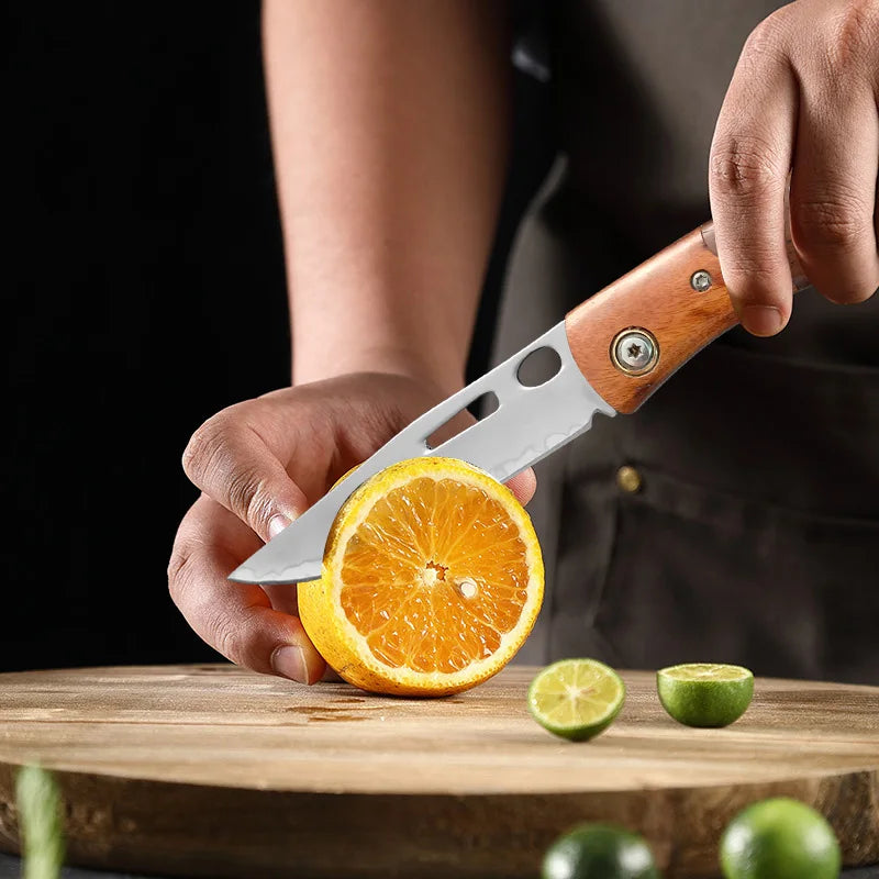 Folding Pocket Knife – Stainless Steel Boning & Fruit Knife Folding Kitchen Knife Axl