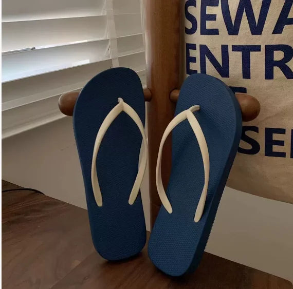 Women's Lightweight EVA Flip-Flops – Non-Slip Casual Slippers Flip-Flop Slippers Axl Blue 40