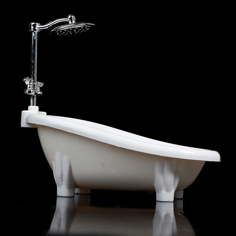 Dollhouse Miniature Bathtub – 1/6 Scale Bathroom Furniture Toy Dollhouse Accessory Axl