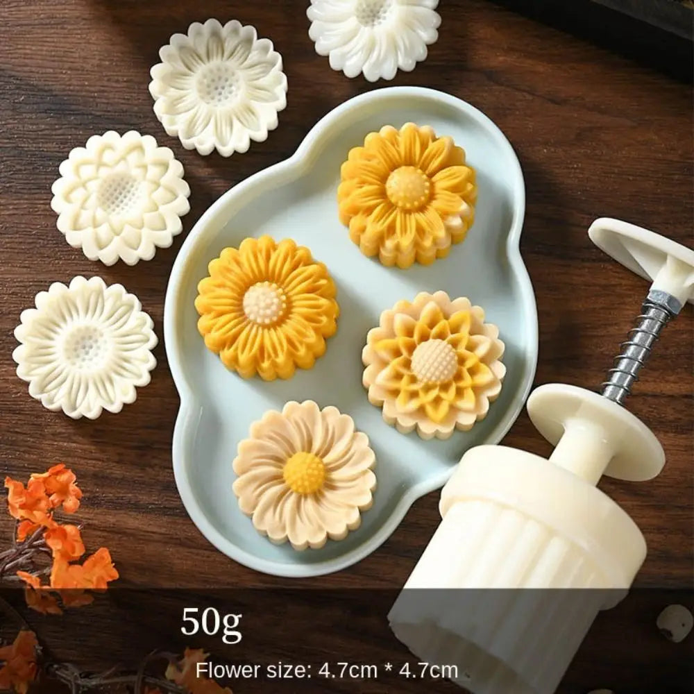 Mooncake Mold – Sakura Flower Stamp & Fondant Cake Tool Baking Mold Axl