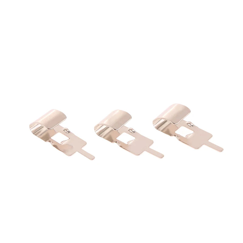 50 Pcs Spring Steel Battery Clips for 18650 Holder Contacts Battery Contact Clips Axl
