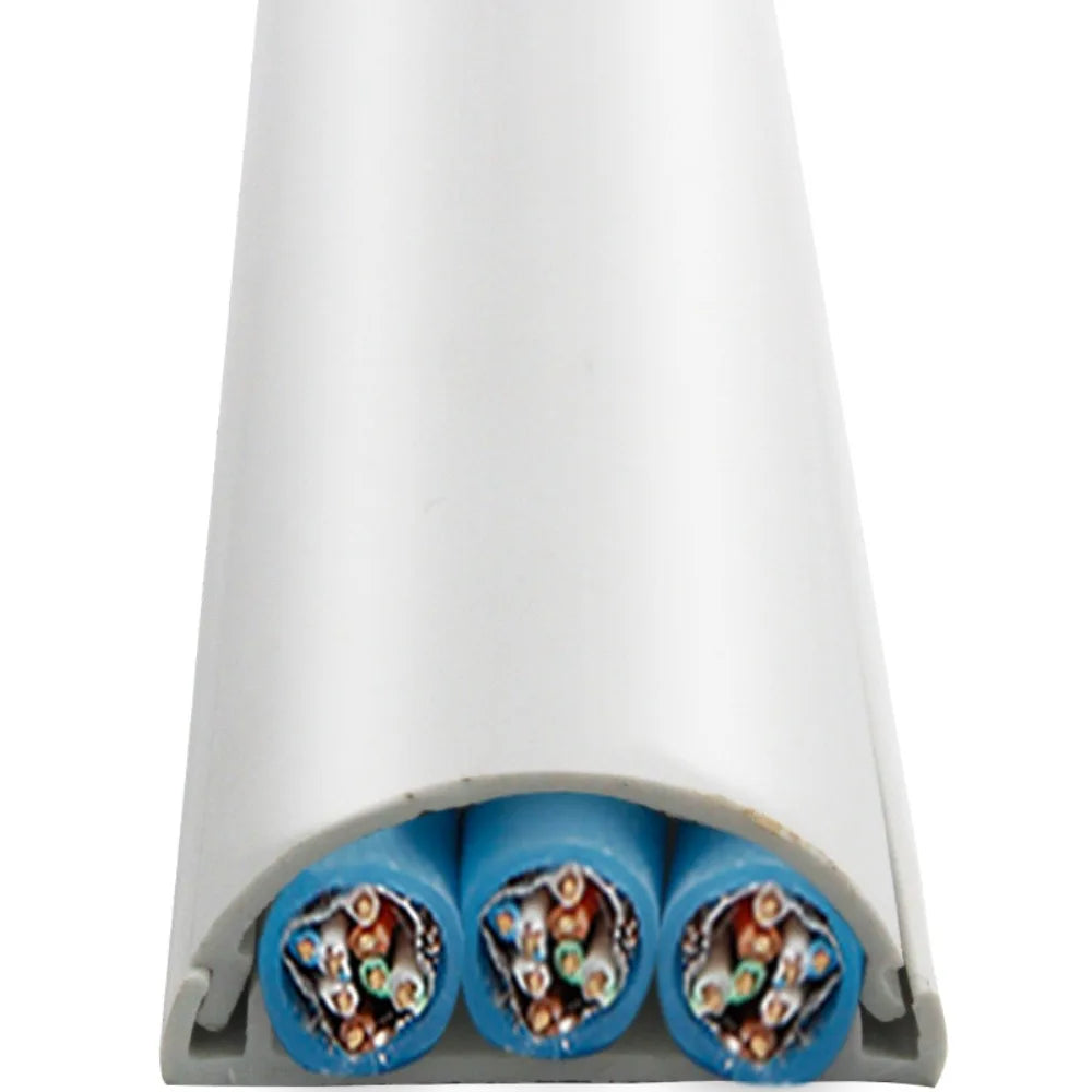 Arc Slot Floor Cord Cover – Self-Adhesive Cable Concealer Floor Cord Cover Axl