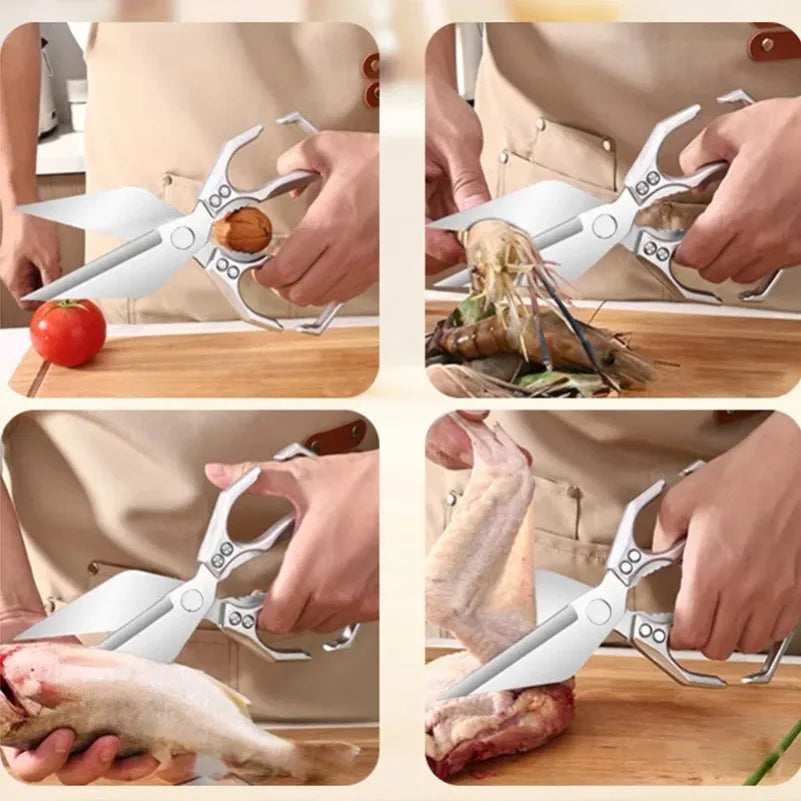 Heavy-Duty Kitchen Shears – Stainless Steel Poultry Scissors Kitchen Shears Axl