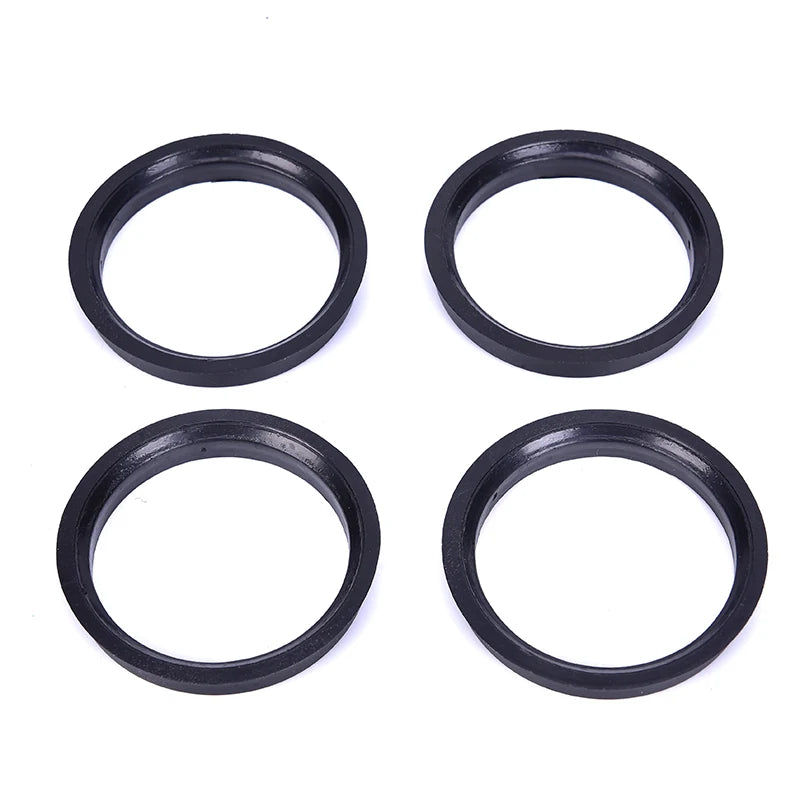 Hub Centric Rings 66.6mm to 57.1mm – 4-Pack Black Polycarbonate Wheel Hub Rings Axl