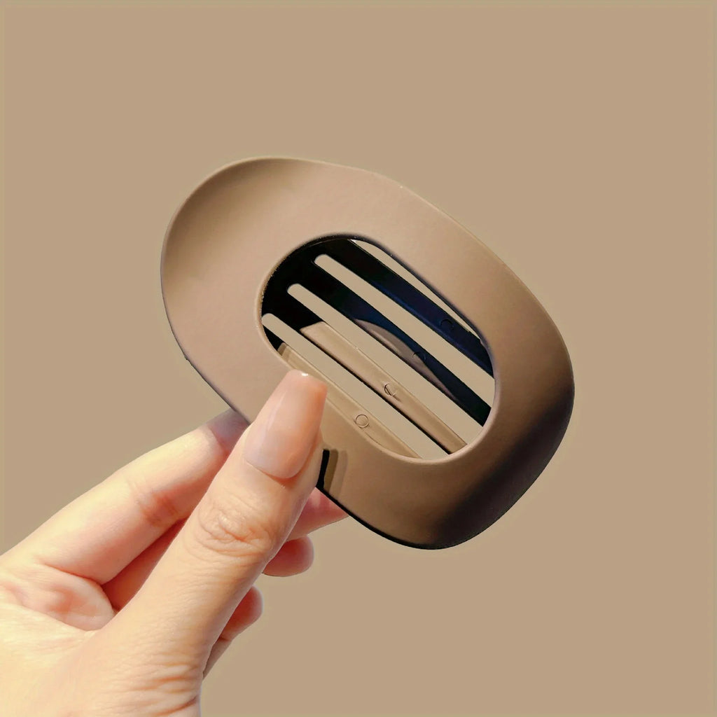 Flat Round Hair Clips Curved Grip – All Hair Types, Set of 4 Hair Clips Axl