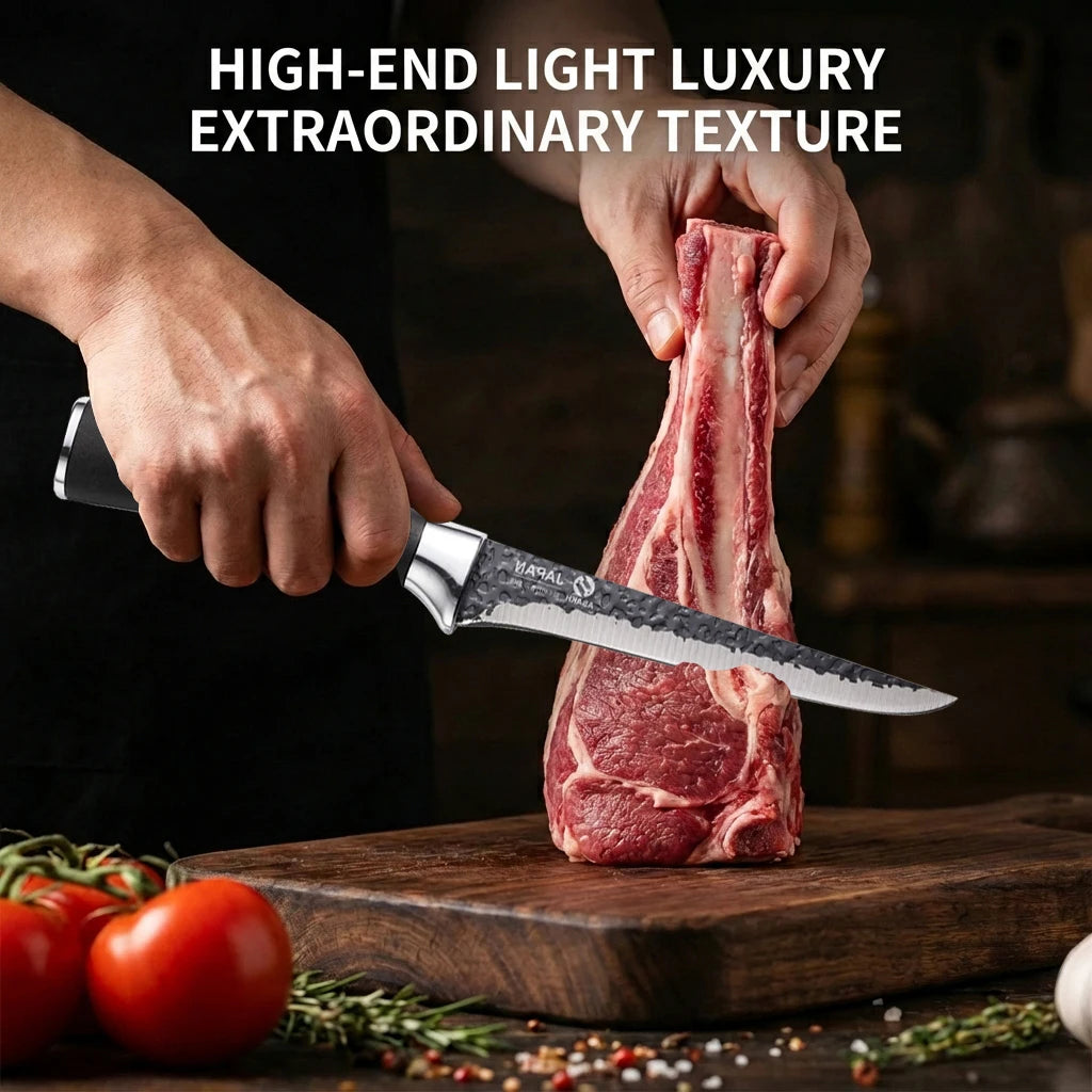Stainless Steel Boning Knife – Sharp Meat & Slicing Knife Boning Knife Axl