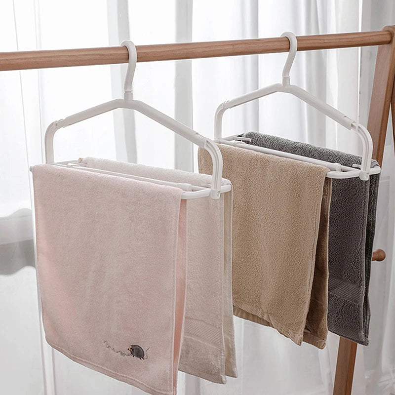 Space-Saving Foldable Clothes Hanger with Clip – Extendable Clothes Hanger Axl