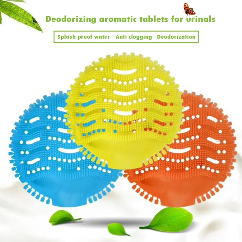 Urinal Screen Deodorizer – Lemon Fragrance Anti-Splash Mat Urinal Deodorizer Screen Axl