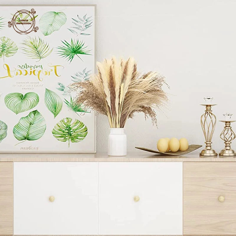 Natural Dried Pampas Grass & Bunny Tails Boho Bouquet Dried Flower Bouquet Axl