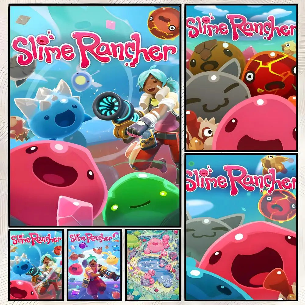 Slime Rancher Game Poster – Self-Stick HD Waterproof Wall Art Wall Art Poster Axl