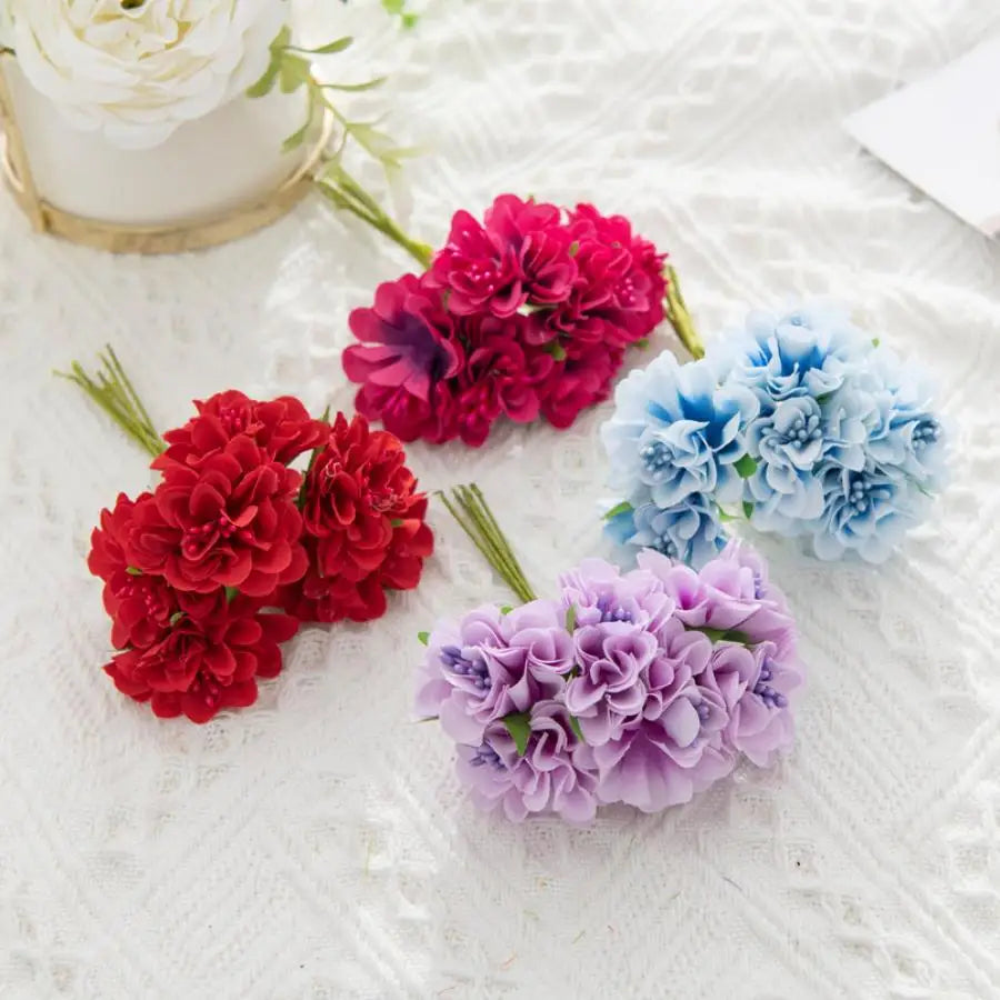 Artificial Silk Carnation Bouquet – Colorful Wedding & Home Decor Artificial Flower Bouquet Axl