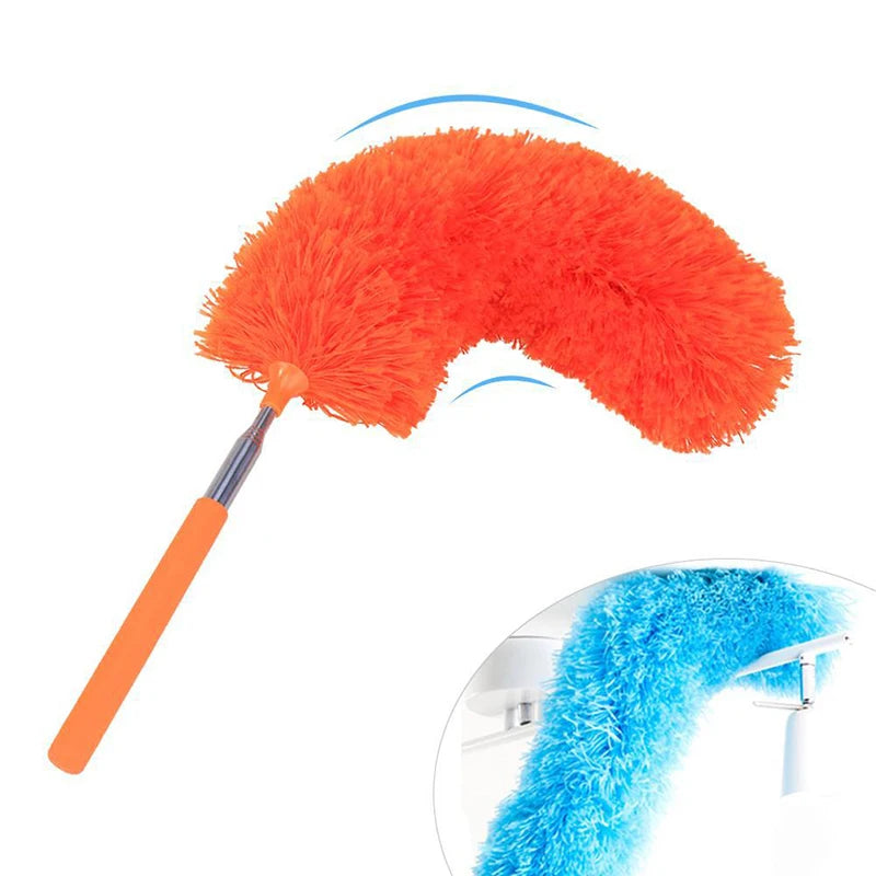 Retractable Microfiber Duster – Extendable Long Handle Brush Retractable Duster Axl