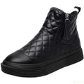 YBQJOO Women's Ankle Snow Boots – Warm Non-Slip Winter Zip Women's Snow Boots Axl black 40