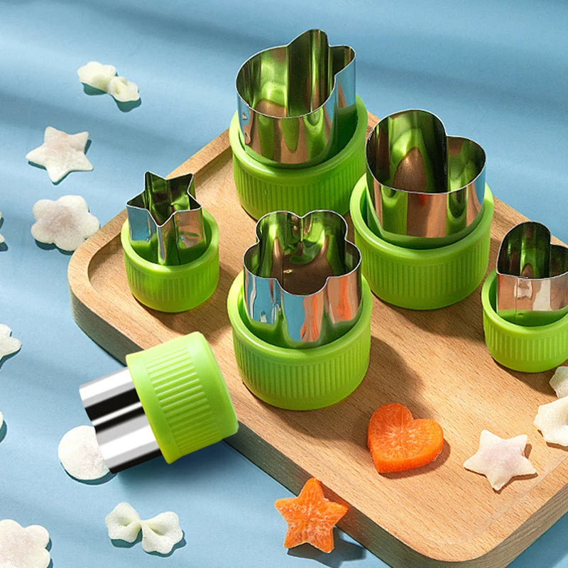Stainless Steel Flower & Cartoon Cookie Fruit Cutter Mold Set Cookie Cutter Set Axl